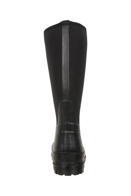 Men's Neoprene Mucker Long Boots Casual Waterproof Wellies Black - Image 3