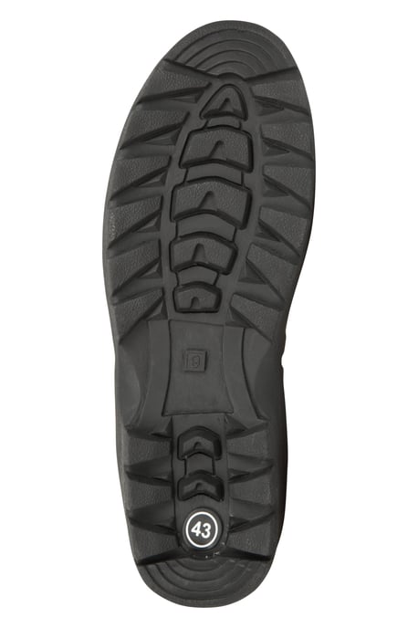 Men's Rubber Wellies Cotton Lining Waterproof Slip On Boots Black - Image 5