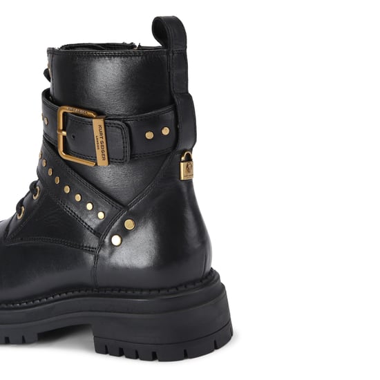 Kurt Geiger London Leather Buckle Stud Ankle Boots - Image 3