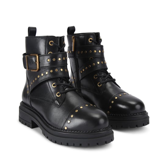 Kurt Geiger London Leather Buckle Stud Ankle Boots - Image 4