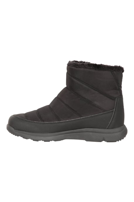 'Boston' Women's Boots Fleece Lined Snow Proof Everyday Winter Shoes Black - Image 4