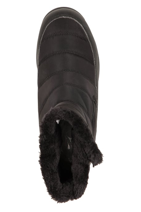 'Boston' Women's Boots Fleece Lined Snow Proof Everyday Winter Shoes Black - Image 5