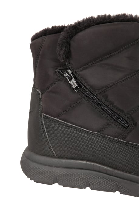 'Boston' Women's Boots Fleece Lined Snow Proof Everyday Winter Shoes Black - Image 6