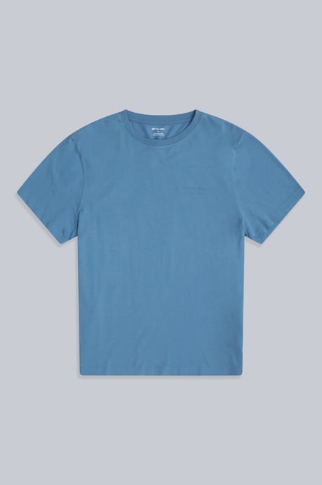 'Icon' Men's Logo Tee Relaxed Fit Casual Everyday T-Shirt Blue - Image 5