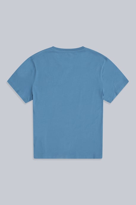 'Icon' Men's Logo Tee Relaxed Fit Casual Everyday T-Shirt Blue - Image 6