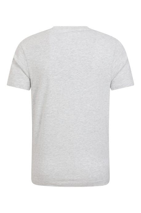 'Bike' Men's Tee Cotton T-Shirt Relaxed Fit Breathable Casual Tee Light Grey - Image 4