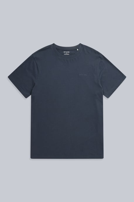 'Icon' Men's Logo Tee Relaxed Fit Casual Everyday T-Shirt Navy - Image 5