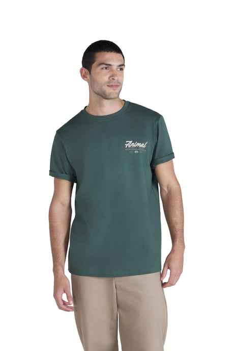 'Chase' Men's Graphic T-Shirt Breathable Summer Casual Tee Green - Image 5