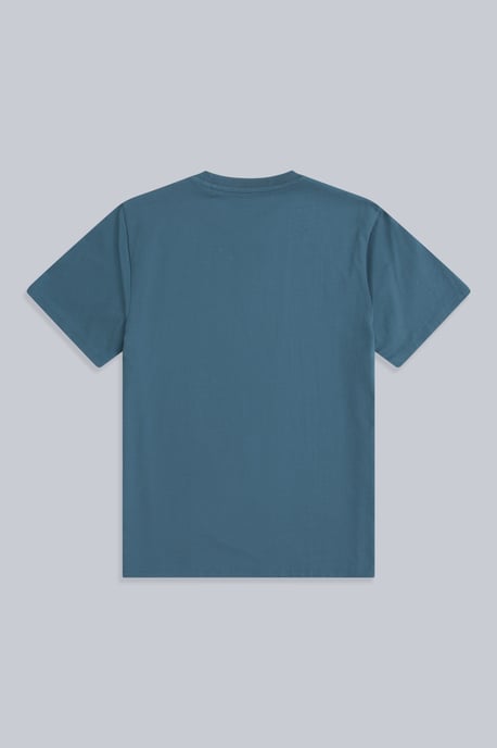 'Chase' Men's T-Shirt Cotton Relaxed Fit Breathable Summer Tee Navy - Image 6
