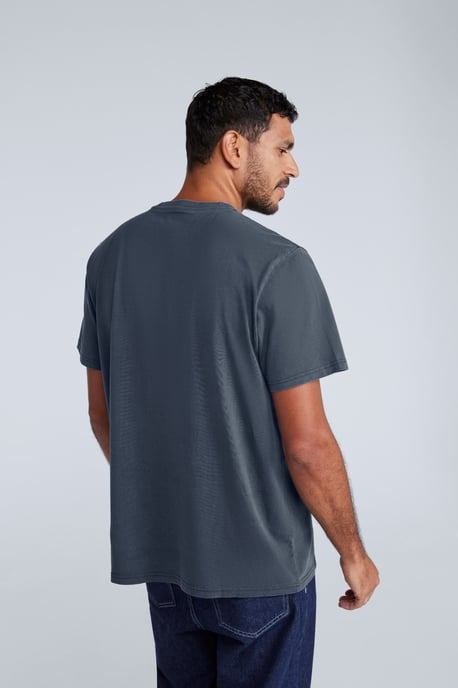 'Chase' Men's Graphic T-Shirt Breathable Summer Casual Tee Navy - Image 3