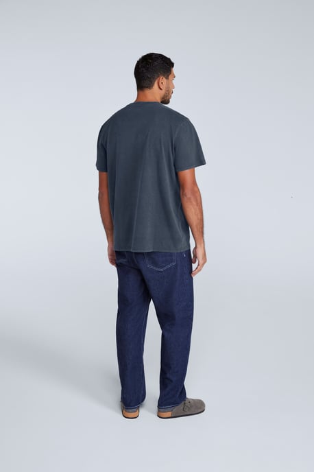 'Chase' Men's Graphic T-Shirt Breathable Summer Casual Tee Navy - Image 4