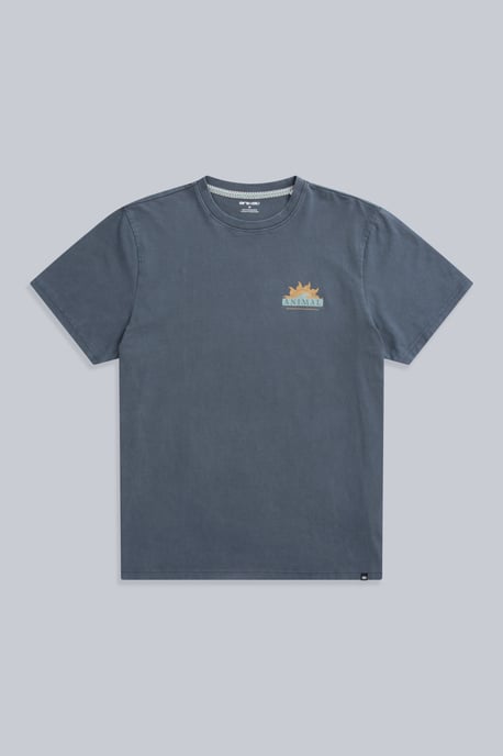 'Chase' Men's Graphic T-Shirt Breathable Summer Casual Tee Navy - Image 5