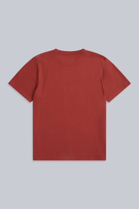 'Chase' Men's T-Shirt Cotton Relaxed Fit Breathable Summer Tee Orange - Image 6