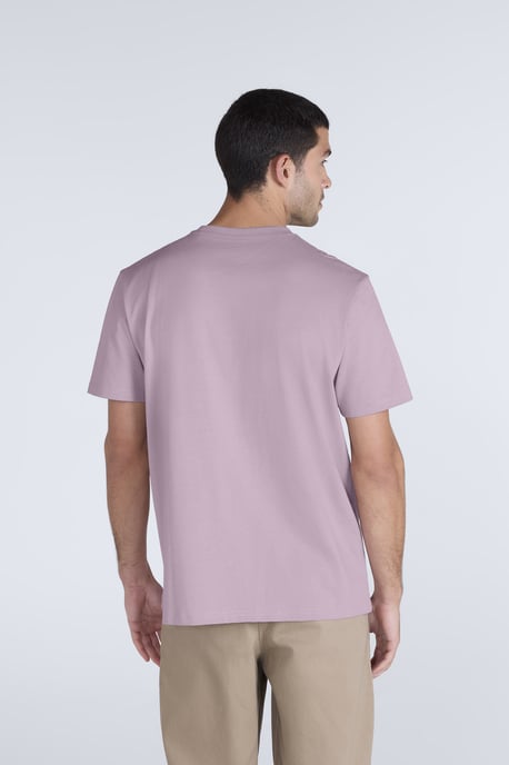 'Chase' Men's T-Shirt Cotton Relaxed Fit Breathable Summer Tee Pink - Image 3