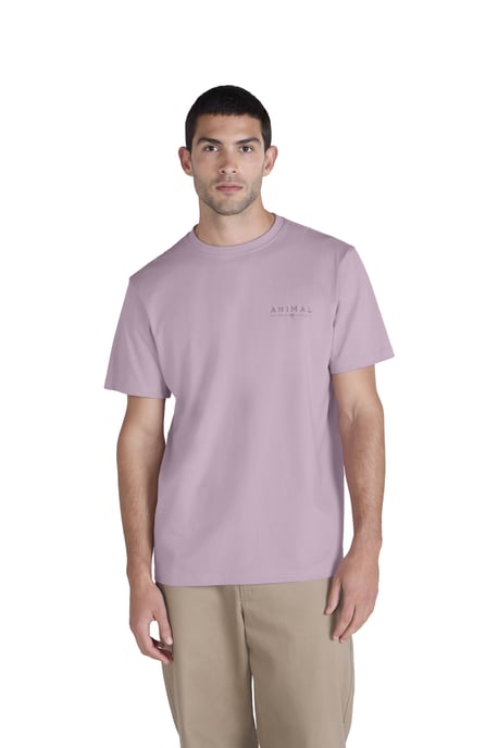 'Chase' Men's T-Shirt Cotton Relaxed Fit Breathable Summer Tee Pink - Image 5