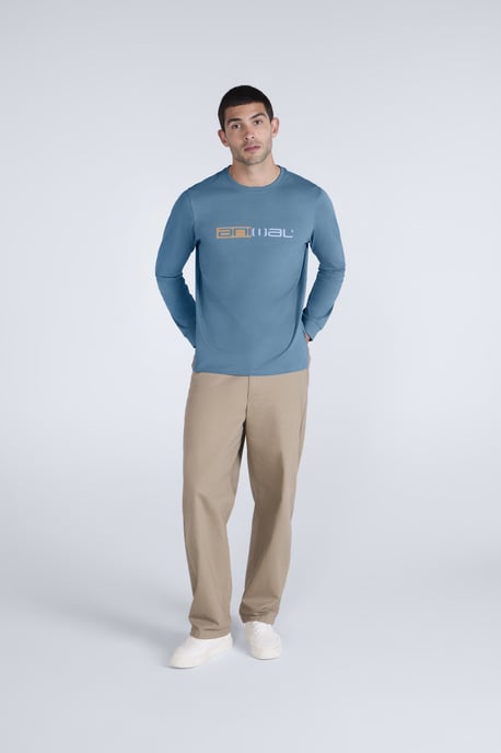 'Tomy' Men's Graphic T-Shirt Cotton Sun Protection Comfy Tee Blue - Image 3