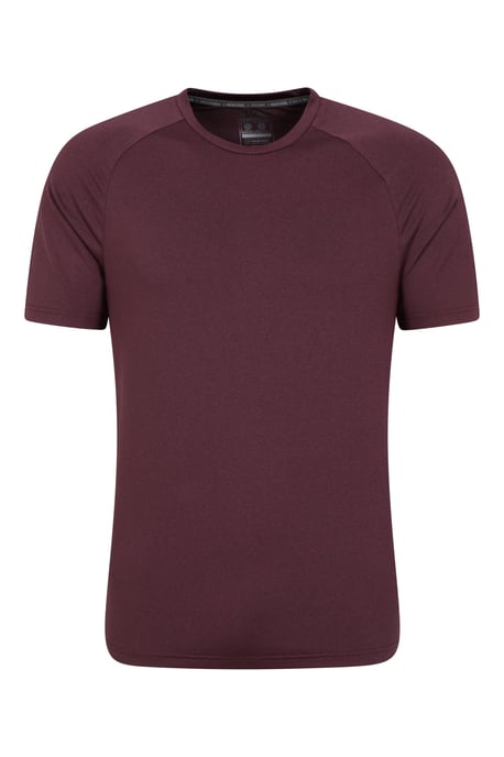 'Agra' Men's Melange T-Shirt Quick Wicking Breathable Sports T-Shirt Purple - Image 5