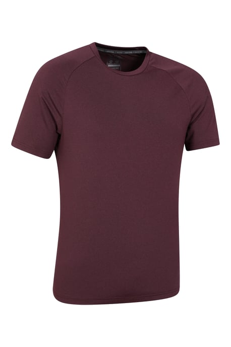 'Agra' Men's Melange T-Shirt Quick Wicking Breathable Sports T-Shirt Purple - Image 6
