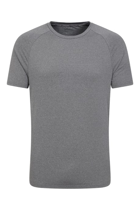 'Agra' Men's Melange T-Shirt Quick Wicking Breathable Sports T-Shirt Black - Image 5
