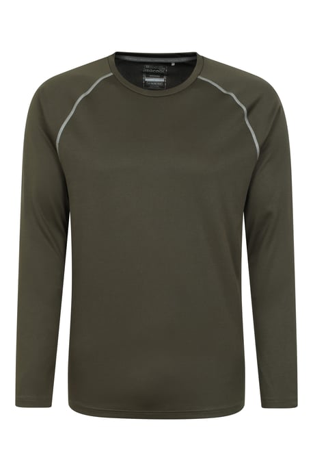 'Endurance' Men's IsoCool Top Long Sleeve Everyday Sports Tee Forest Green - Image 5