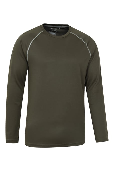 'Endurance' Men's IsoCool Top Long Sleeve Everyday Sports Tee Forest Green - Image 6