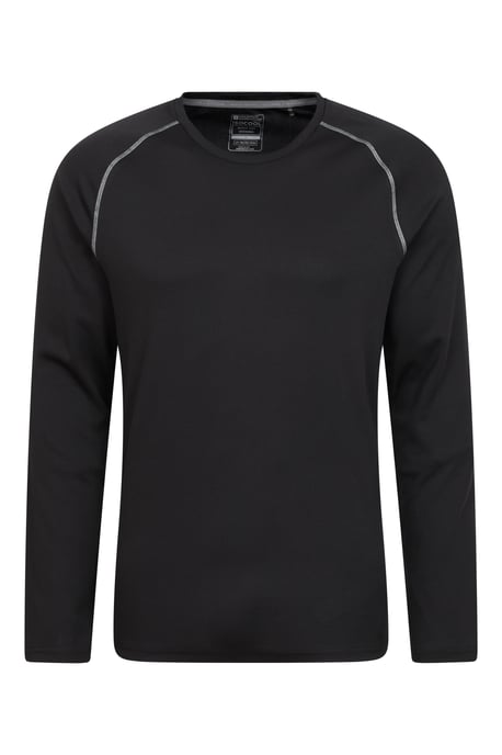 'Endurance' Men's IsoCool Top Long Sleeve Everyday Sports Tee Black - Image 5