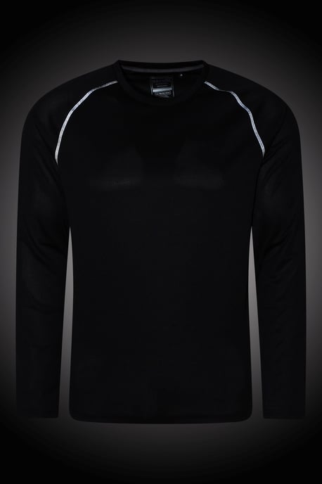 'Endurance' Men's IsoCool Top Long Sleeve Everyday Sports Tee Black - Image 6