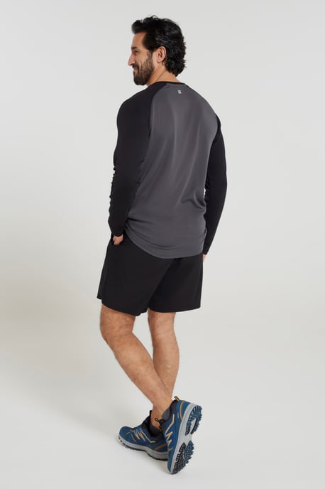'Endurance' Men's IsoCool Top Long Sleeve Everyday Sports Tee Black - Image 4