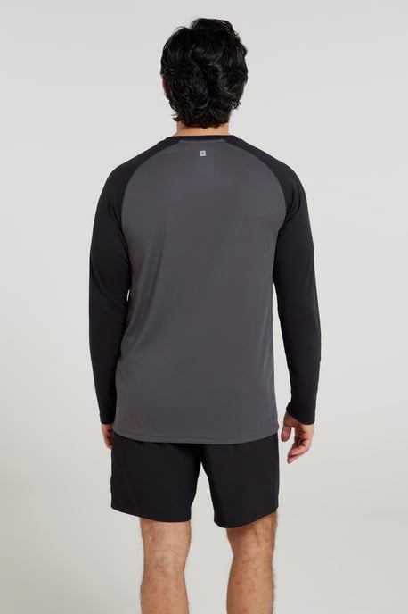 'Endurance' Men's IsoCool Top Long Sleeve Everyday Sports Tee Black - Image 5