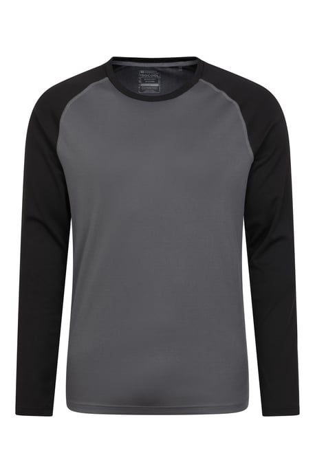 'Endurance' Men's IsoCool Top Long Sleeve Everyday Sports Tee Black - Image 6