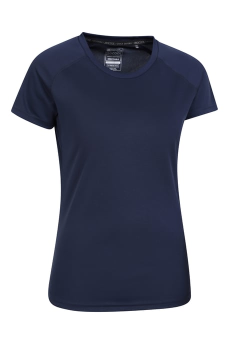 'Endurance' Women's IsoCool T-Shirt Sun Protection Breathable Tee Navy - Image 2