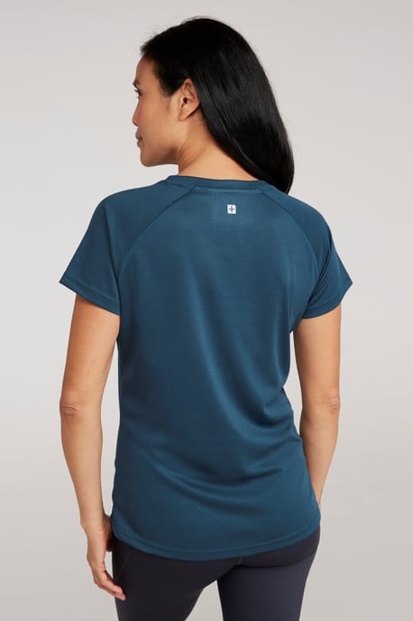 'Endurance' Women's IsoCool T-Shirt Sun Protection Breathable Tee Dark Green - Image 2