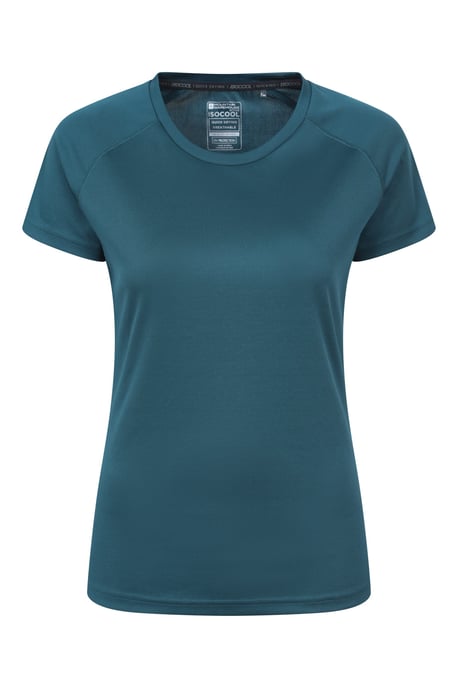 'Endurance' Women's IsoCool T-Shirt Sun Protection Breathable Tee Dark Green - Image 5
