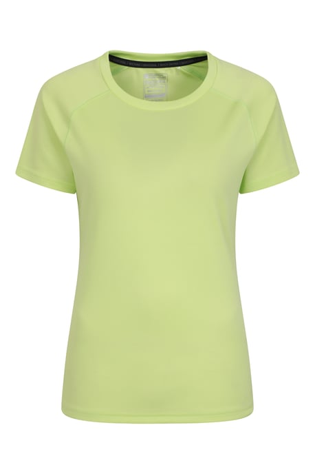 'Endurance' Women's IsoCool T-Shirt Sun Protection Breathable Tee Lime Green - Image 2