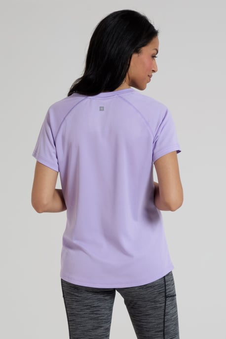 'Endurance' Women's IsoCool T-Shirt Sun Protection Breathable Tee Lilac - Image 3