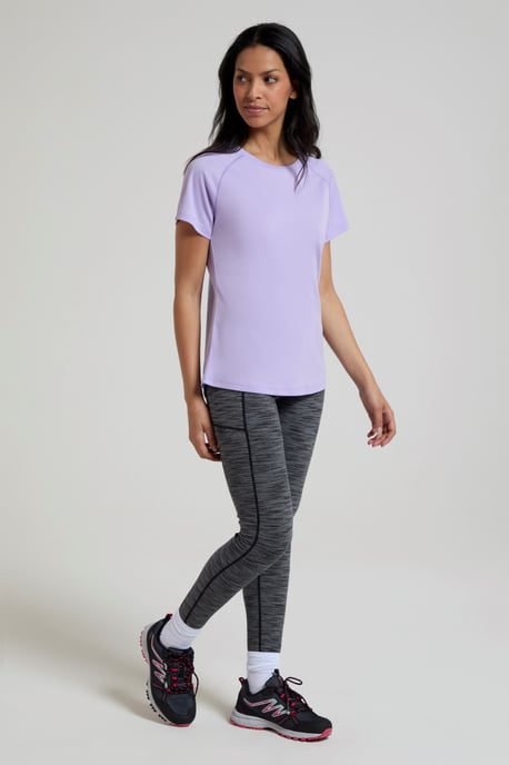 'Endurance' Women's IsoCool T-Shirt Sun Protection Breathable Tee Lilac - Image 4