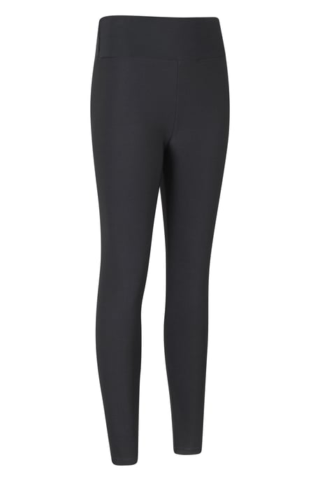 Women's Borg Lined Leggings Comfy Thermal Base Layer Bottoms Charcoal - Image 2