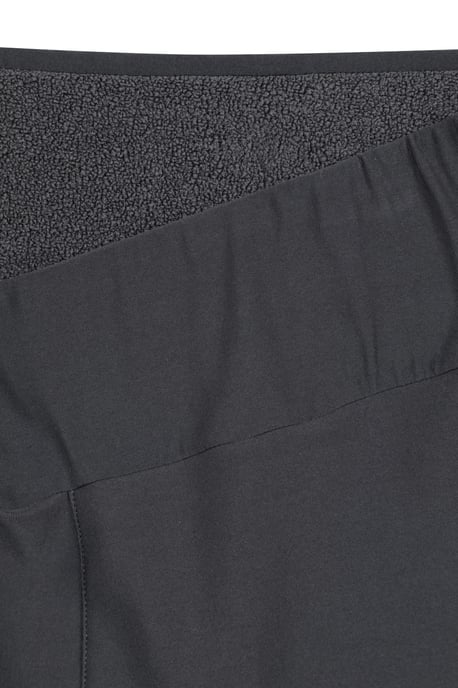 Women's Borg Lined Leggings Comfy Thermal Base Layer Bottoms Charcoal - Image 5