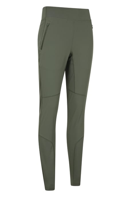 'Etna' Women's Hiking Leggings Water Resistant Stretchy Bottoms Khaki - Image 6