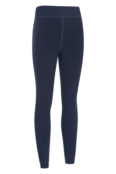 Women's Fluffy Fleece Lined Leggings Winter Warm Comfy Bottoms Navy - Image 6