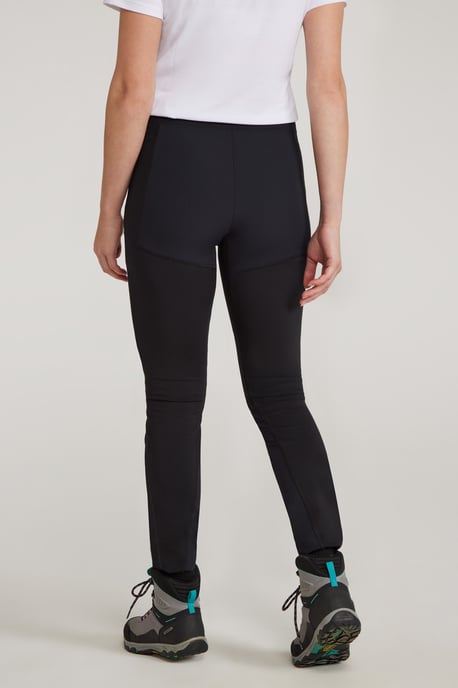'Etna' Women's Hiking Leggings Water Resistant Stretchy Bottoms Black - Image 2