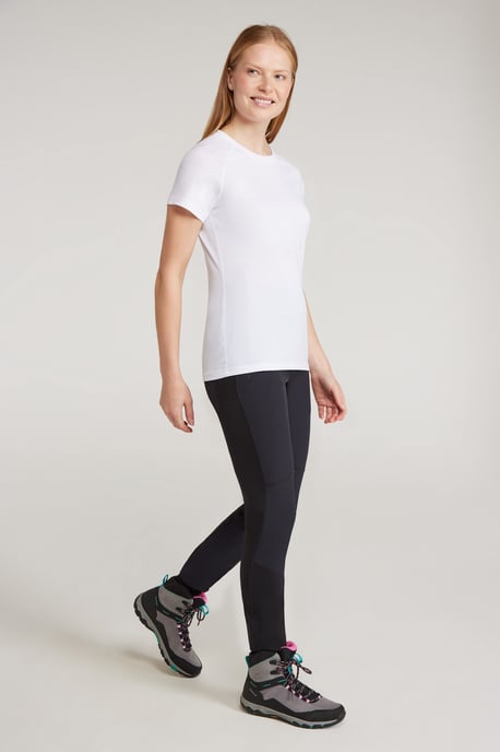 'Etna' Women's Hiking Leggings Water Resistant Stretchy Bottoms Black - Image 3