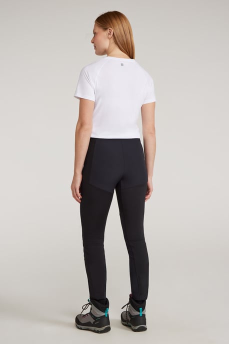 'Etna' Women's Hiking Leggings Water Resistant Stretchy Bottoms Black - Image 4