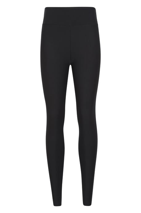 Women's Borg Lined Leggings Comfy Thermal Base Layer Bottoms Black - Image 5