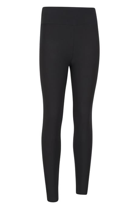 Women's Borg Lined Leggings Comfy Thermal Base Layer Bottoms Black - Image 6
