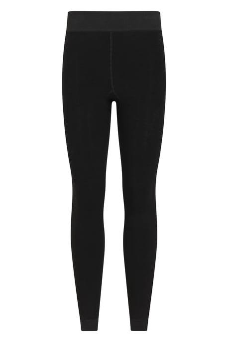 Women's Fluffy Fleece Lined Leggings Winter Warm Comfy Bottoms Black - Image 5
