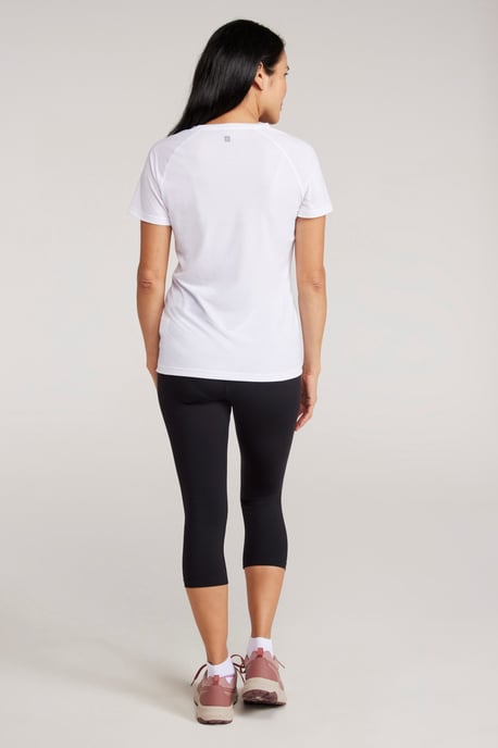 'Blackout' Women's Capri Leggings Moisture Wicking Stretchy Bottoms Black - Image 4