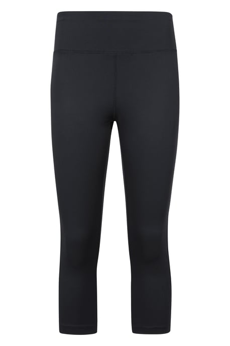 'Blackout' Women's Capri Leggings Moisture Wicking Stretchy Bottoms Black - Image 5