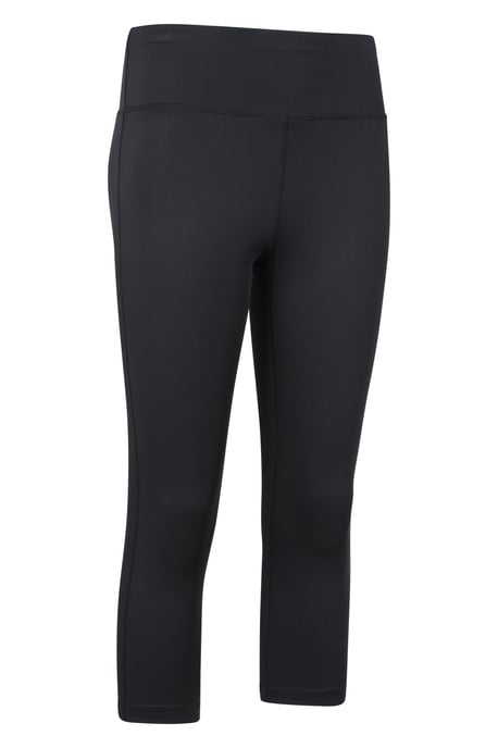 'Blackout' Women's Capri Leggings Moisture Wicking Stretchy Bottoms Black - Image 6
