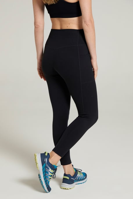 'Breeze' Women's Hiking Leggings Quick Dry Stretchy Bottoms Black - Image 3